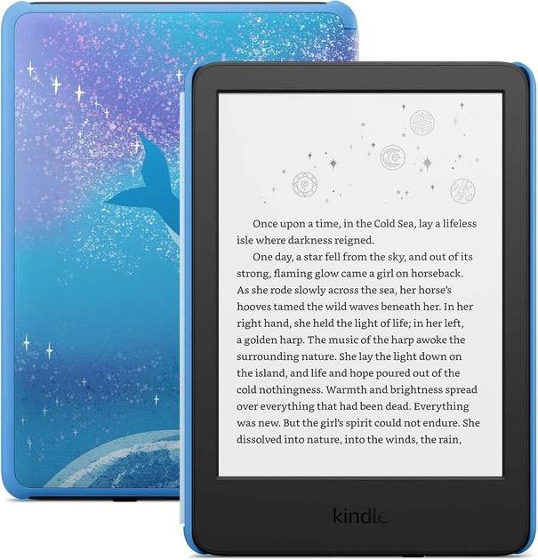 E-čitač AMAZON Kindle Kids (2022), 6" 300ppi zaslon, 16GB, Space Whale
