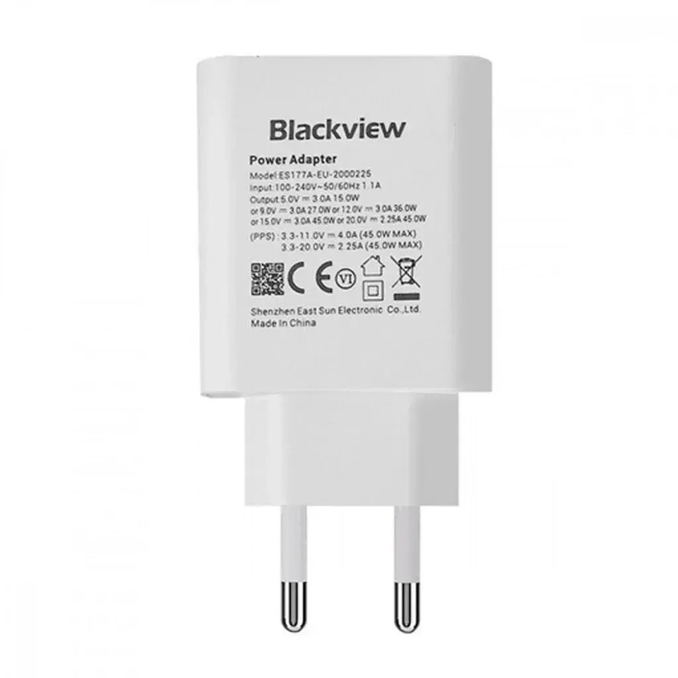 Strujni punjač BLACKVIEW BLVPUNJ09 (45W, GaN, USB-C, bijela boja)-0