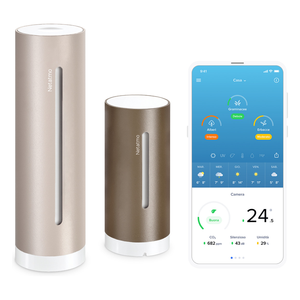 Pametna meteorološka stanica NETATMO Smart Home (Wi-Fi, unutarnji i vanjski modul, CO2 senzor)-1