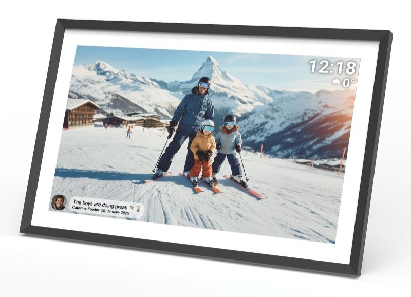 Denver PFF-1081 digital photo frame Black 25.6 cm (10.1") Touchscreen Wi-Fi-5