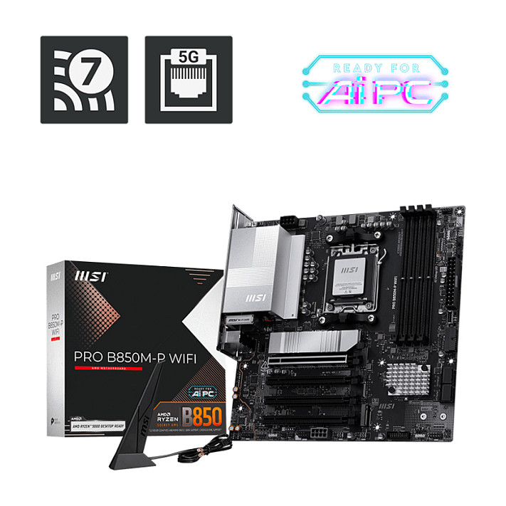 Matična ploča MSI PRO B850M-P WIFI AMD B850 Socket AM5 micro ATX-4