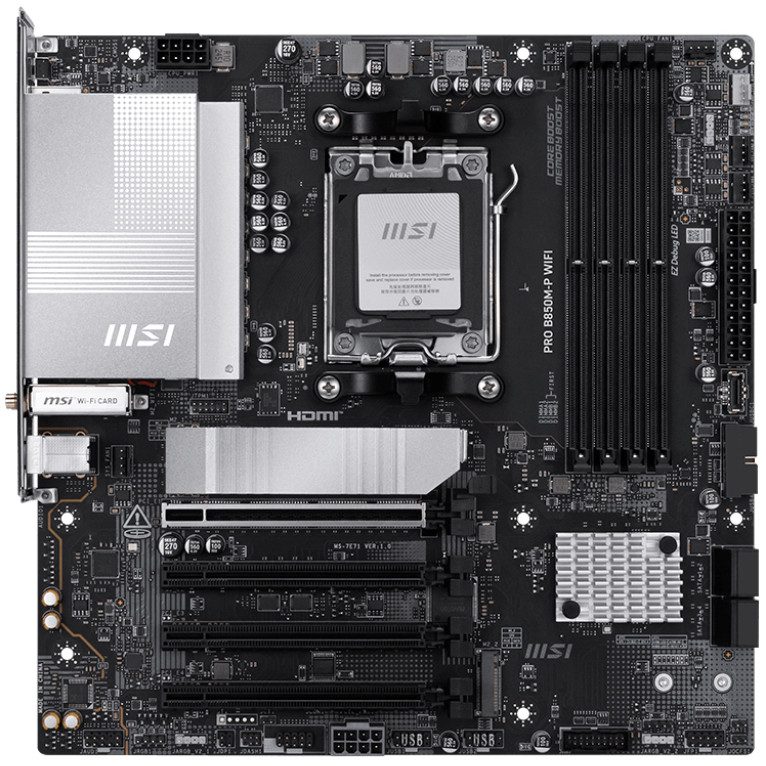 Matična ploča MSI PRO B850M-P WIFI AMD B850 Socket AM5 micro ATX-1