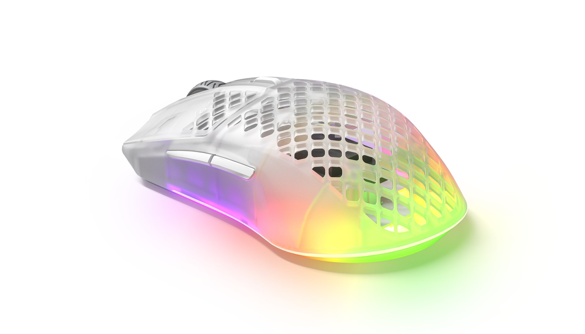 Gaming miš STEELSERIES Aerox 3 Wireless Ghost (18000 DPI, 68g, Quantum 2.0 Wireless, IP54)-1