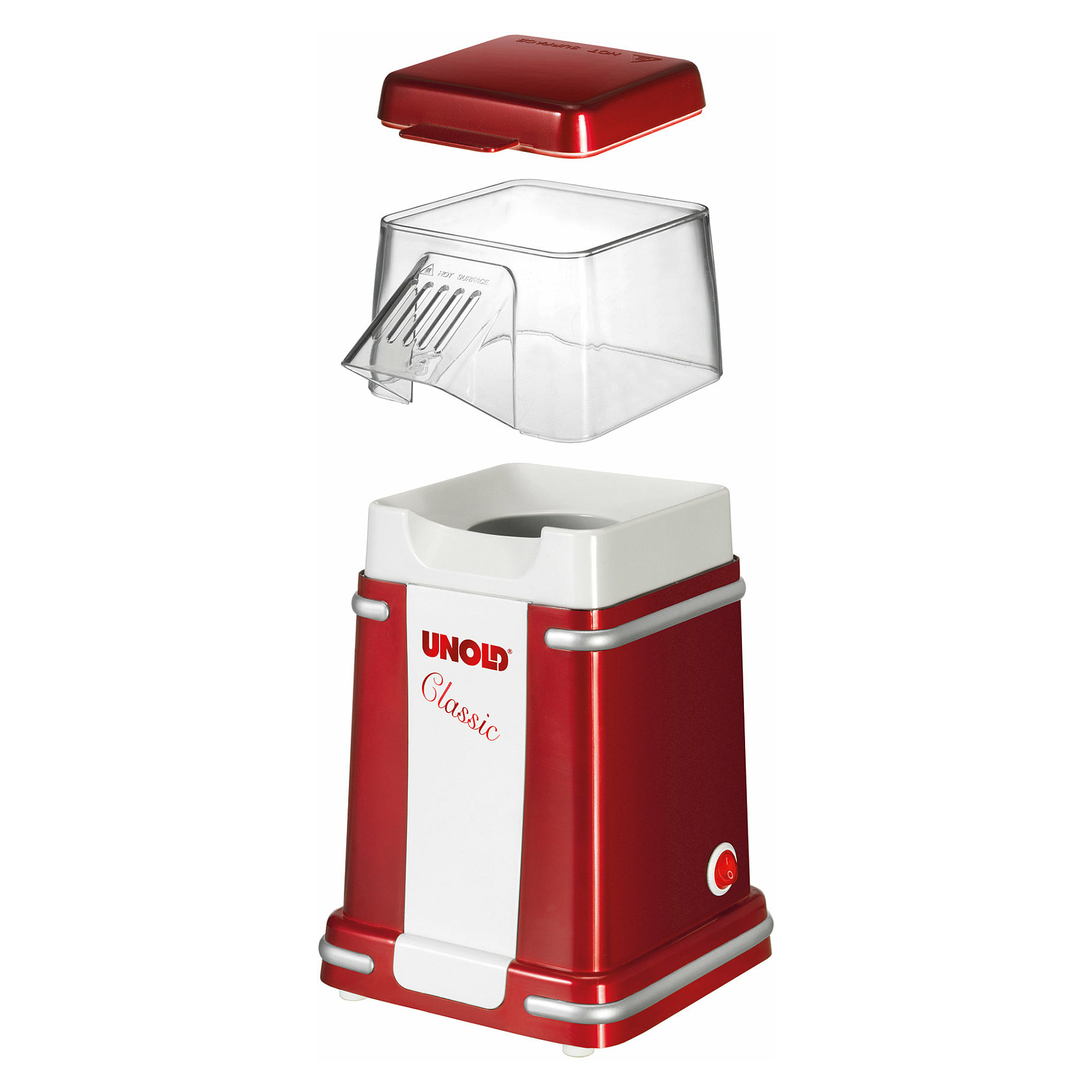 Aparat za kokice UNOLD Classic (900W, crveni)-5