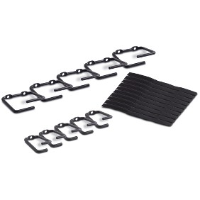 Set za upravljanje kabelima APC NETSHELTER 5 malih i 5 velikih prstenova crna boja-0