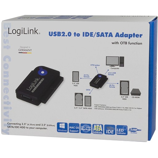 Interface card LOGILINK AU0006C (ide/ata, sata)-8