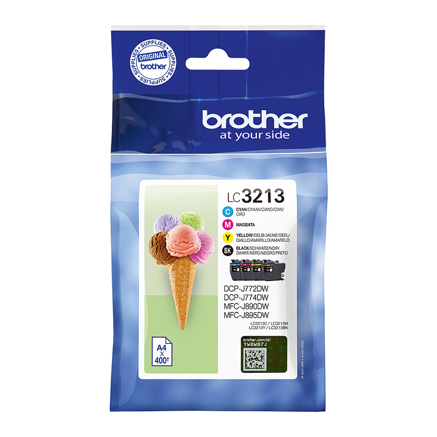 Tinta BROTHER LC3213VAL (Original, Crna, Cijan, Magenta, Žuta, 4 komada)