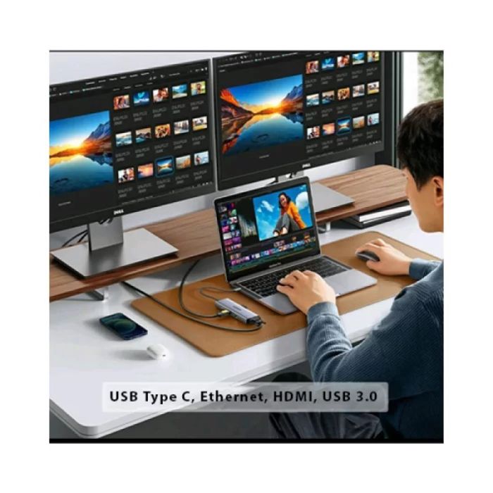 Docking station UGREEN 9in1, 4K@30Hz with PD-4