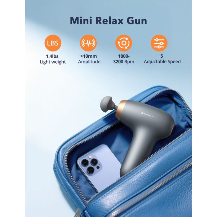 Masažna pištola TAOTRONICS TAOTRONICS Masažna mini pištola siva-4