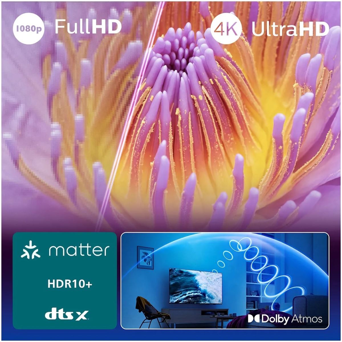 TV PHILIPS 55PUS7000/12 (55", 4K UHD, LED, Smart TV, HDR10+, DVB-T2/C/S2)-5