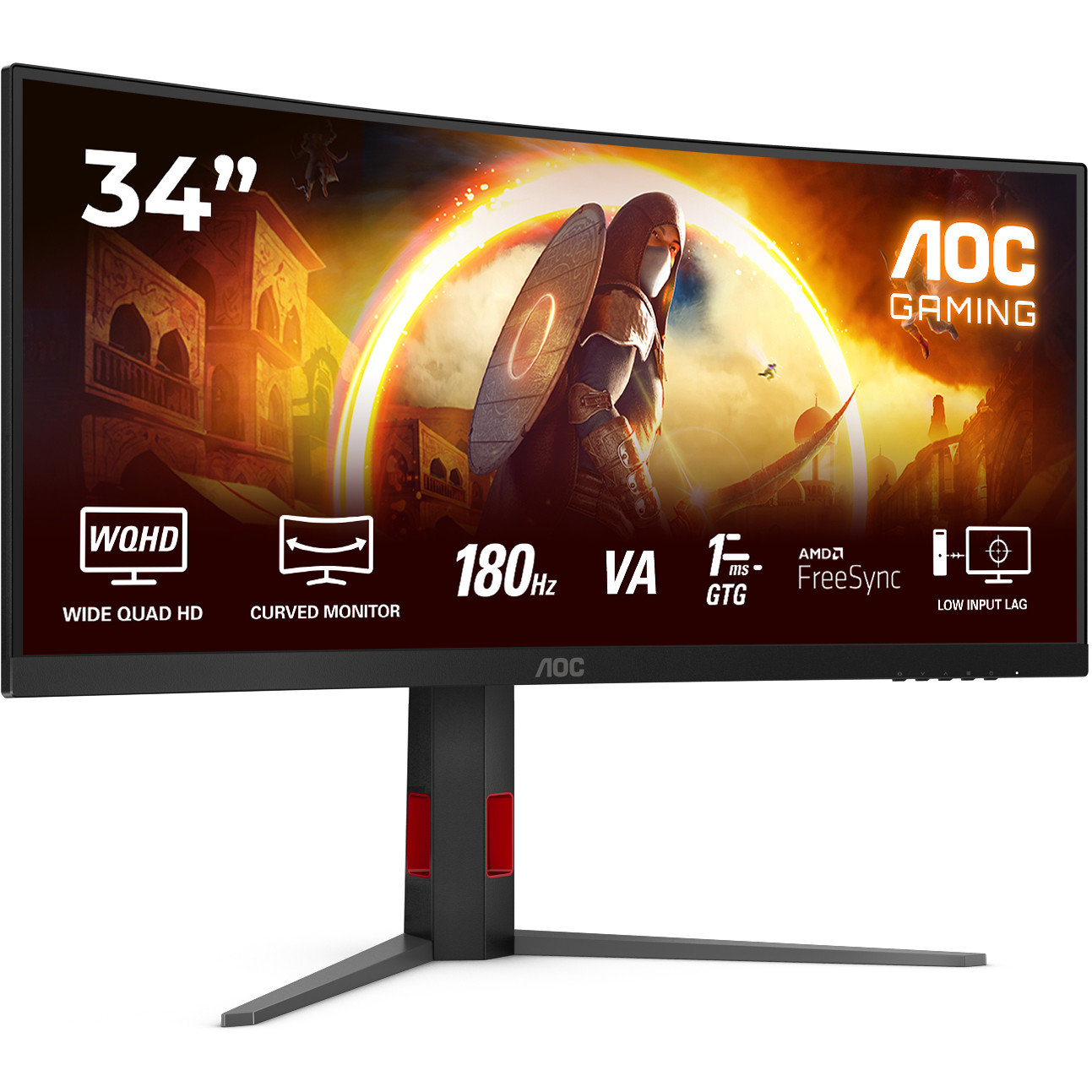 Monitor AOC CU34G4 (34", LED, 3440x1440, 1ms, 100Hz, FreeSync)-2