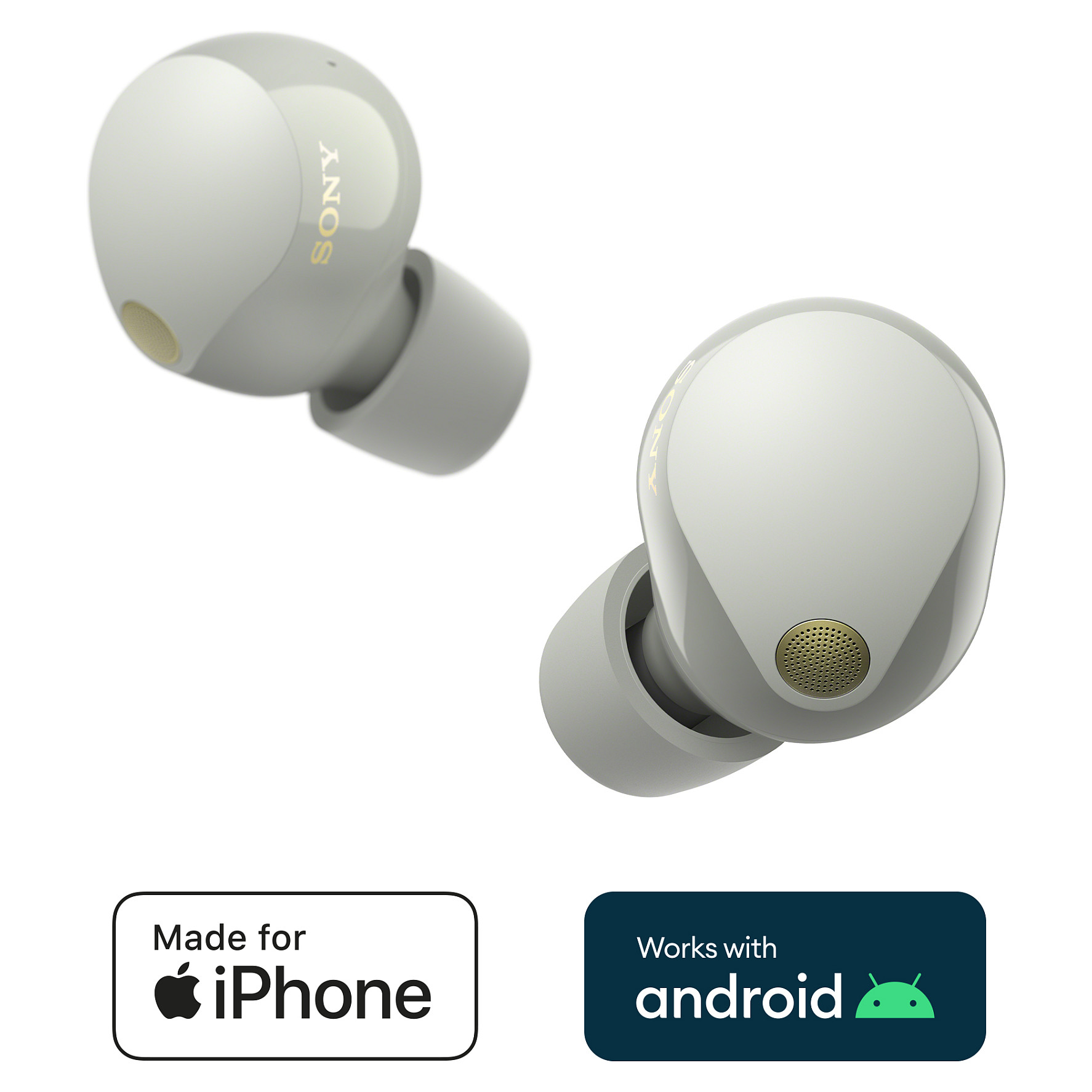 Slušalice SONY WF-1000XM5 bežični In-ear (Bluetooth, srebrna boja)-1