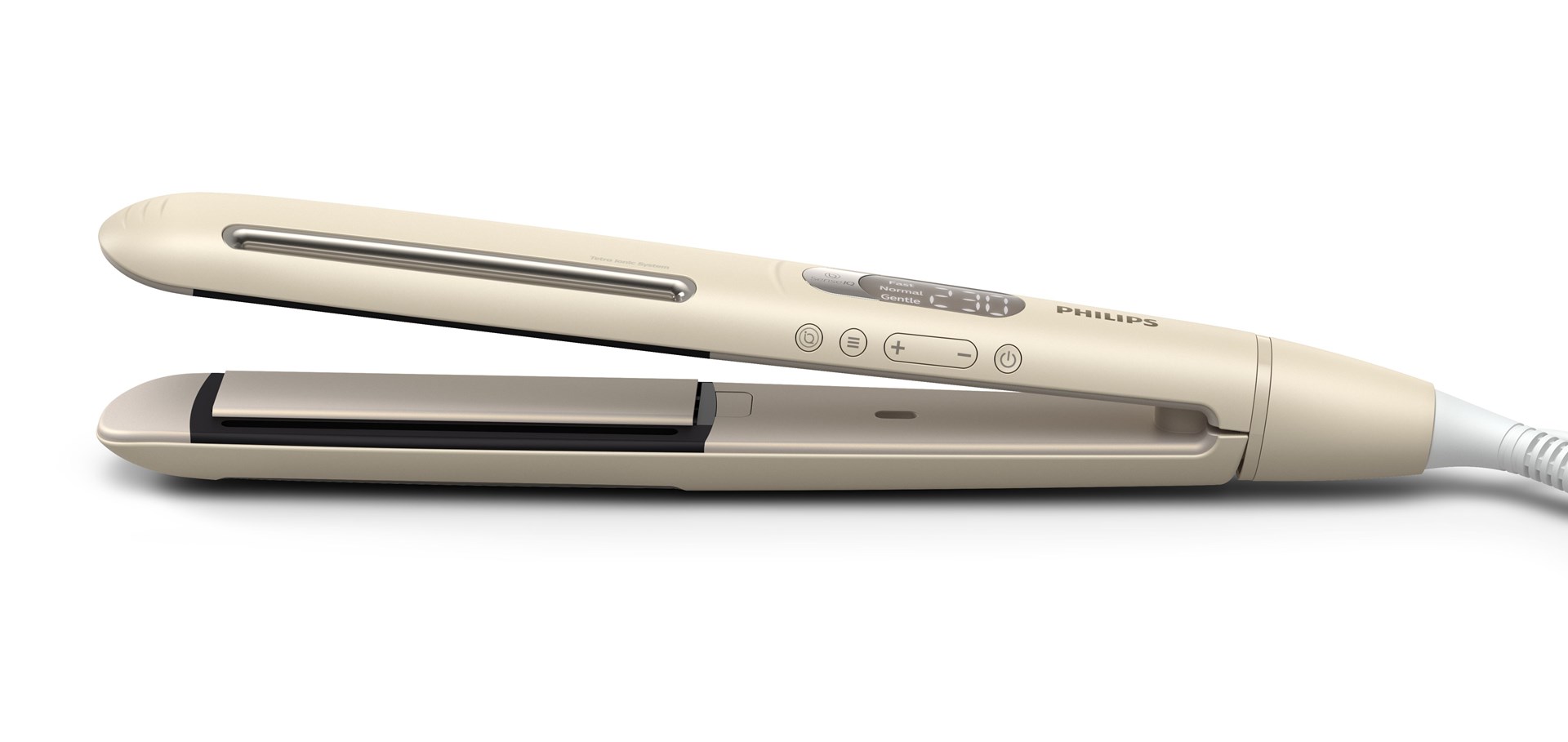 Pegla za kosu PHILIPS 8000 Series BHS838/00 (topla bež boja, 2 m kabel)