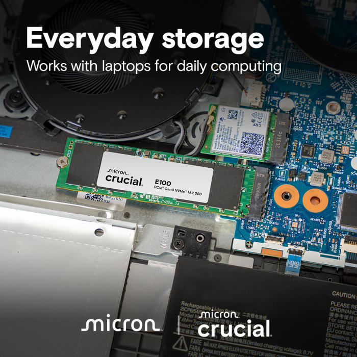 SSD CRUCIAL CT2000E100SSD8 2TB PCIe 4.0 NVMe M.2 2280-3