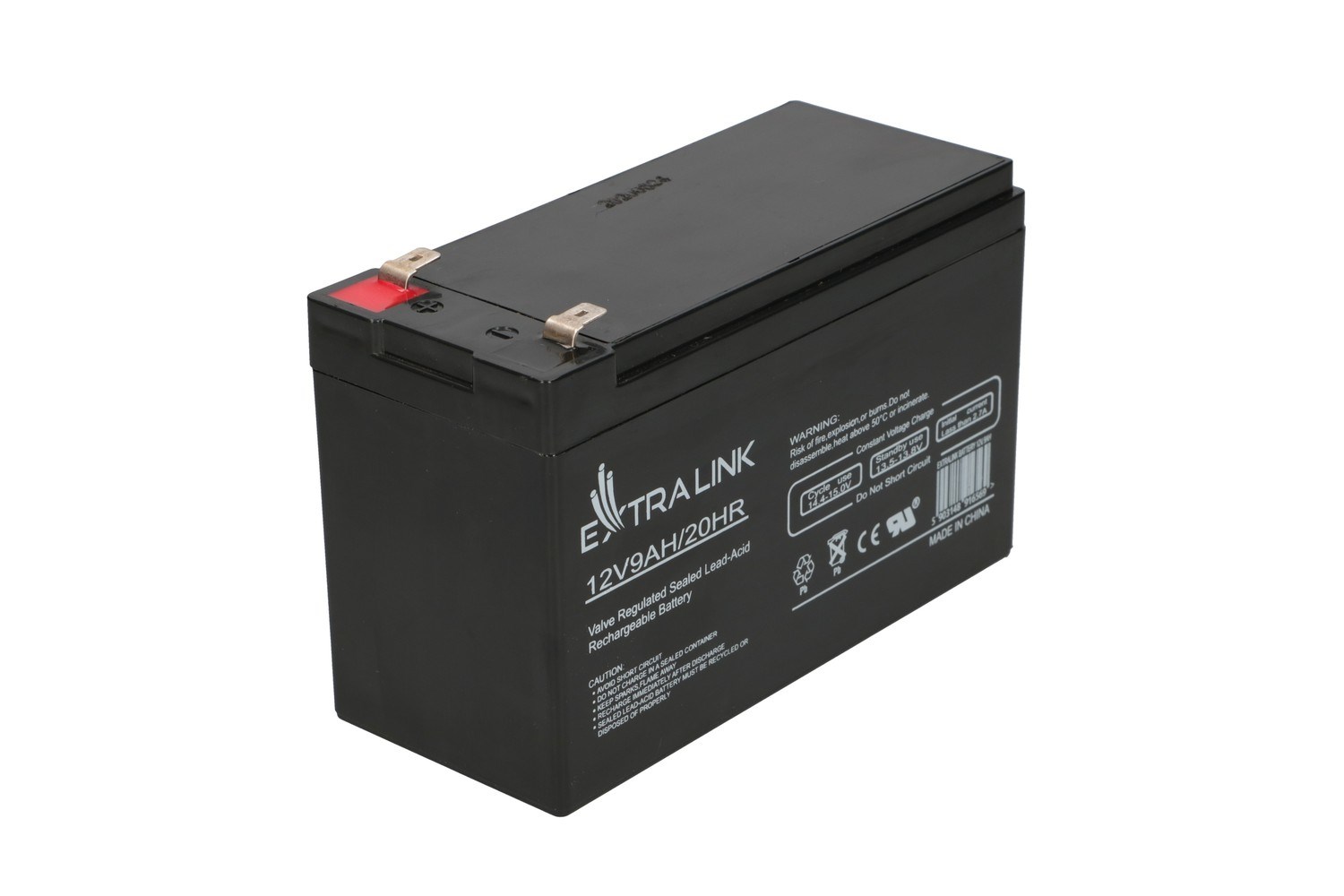 Akumulator EXTRALINK AGM (12V, 9Ah, bez održavanja)-2