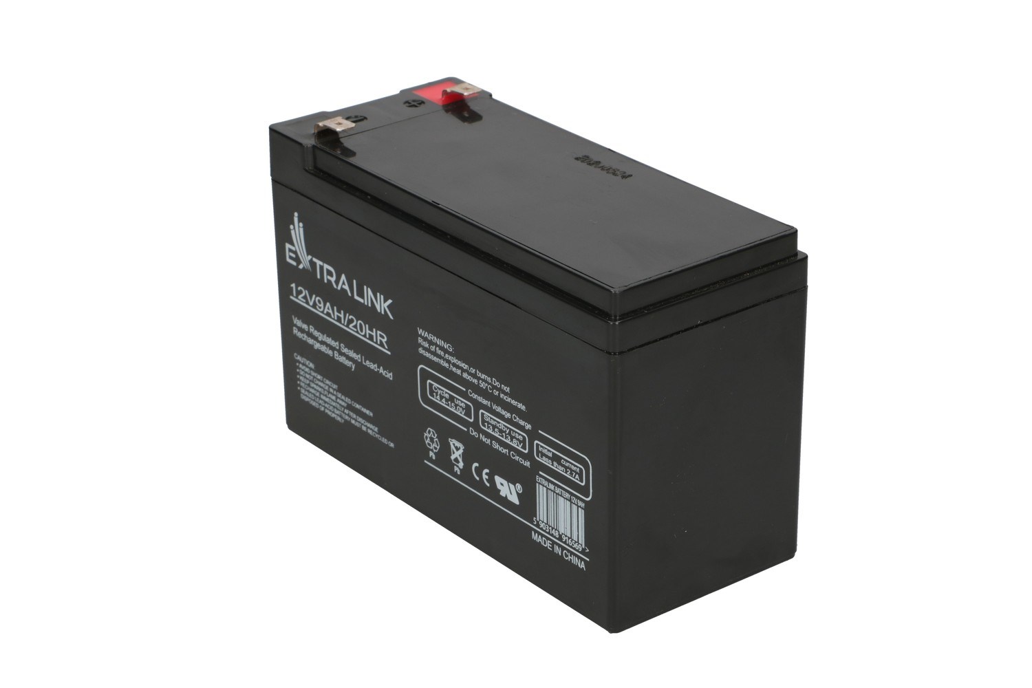 Akumulator EXTRALINK AGM (12V, 9Ah, bez održavanja)-1
