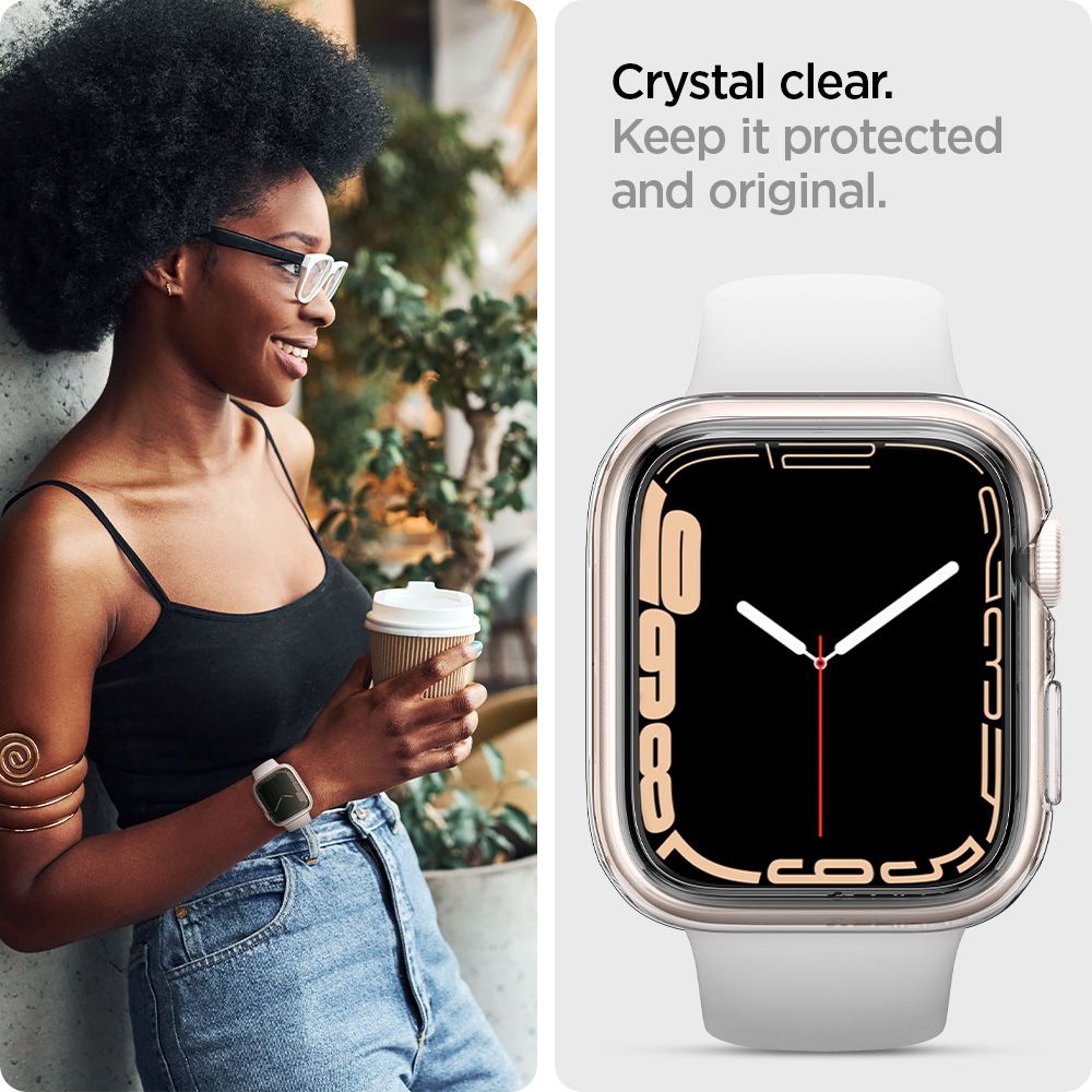 Maska zaštitna SPIGEN za Apple pametni sat prozirna (41mm/40mm) ACS04195-4