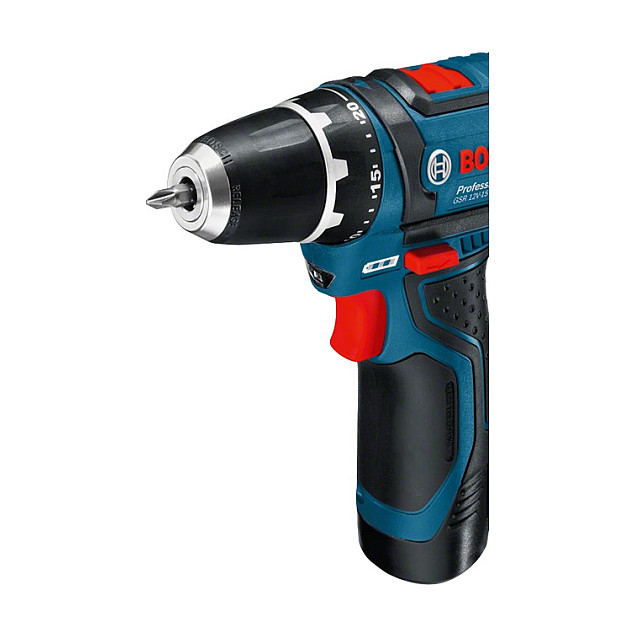 Akumulatorska bušilica BOSCH 12 V Li-Ion 1300 RPM (Crna, Plava, Crvena)-2