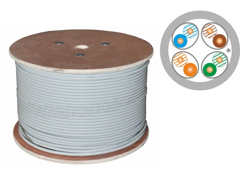 Kabel ALANTEC U/FTP cat.6A Dca LSOH 4x2x23AWG 500m-0