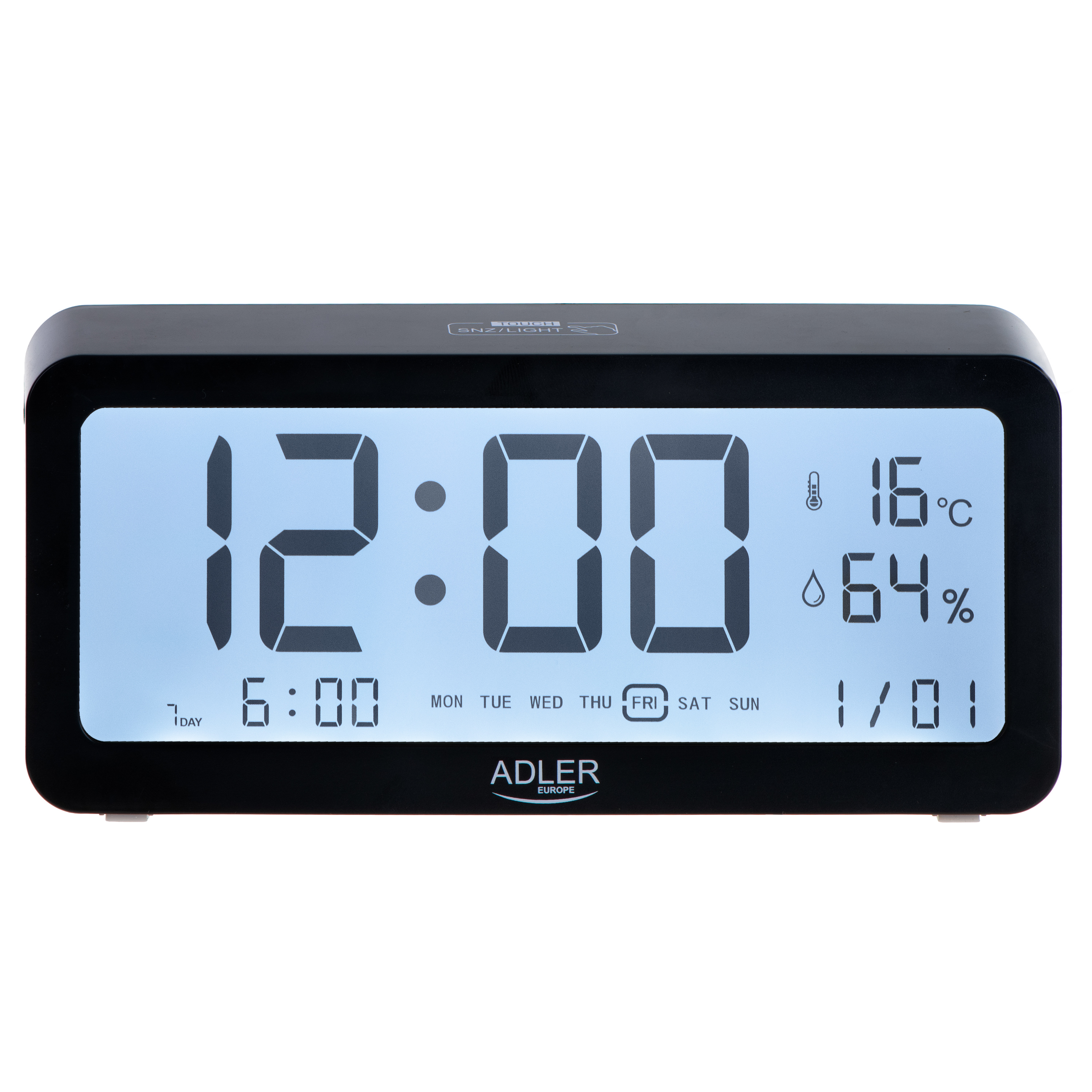 Budilica ADLER AD 1195b crna-7