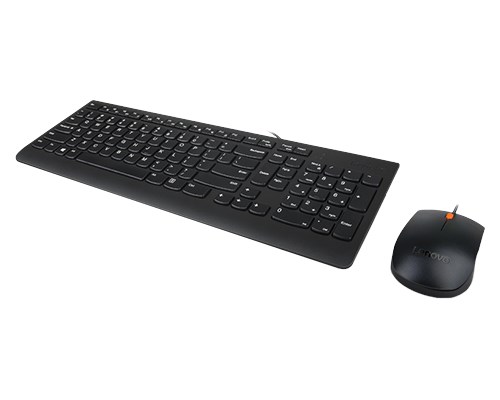 Tipkovnica LENOVO 300 s mišem uključena USB QWERTY US engleski crna boja – internacionalna non HR tipkovnica