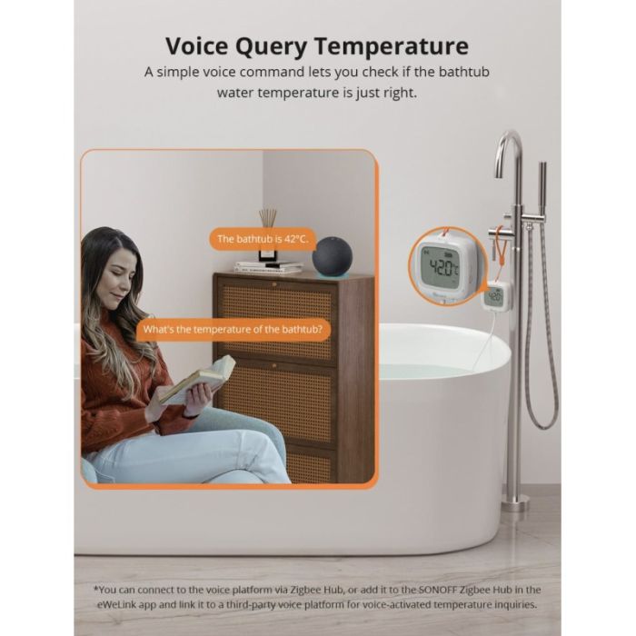 SONOFF ZigBee pametni senzor za temperaturo in vlago SNZB-02LD (različica s sondo)-5