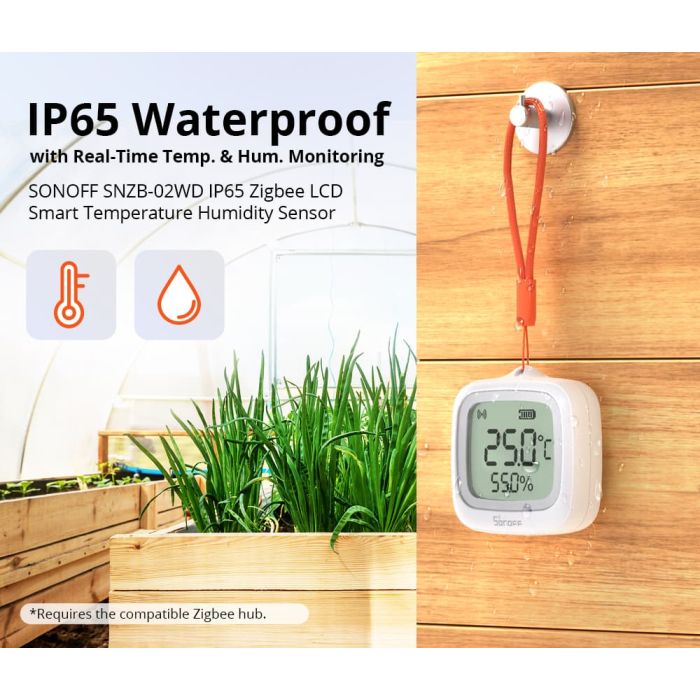 SONOFF ZigBee pametni senzor temperature in vlage SNZB-02WD-2