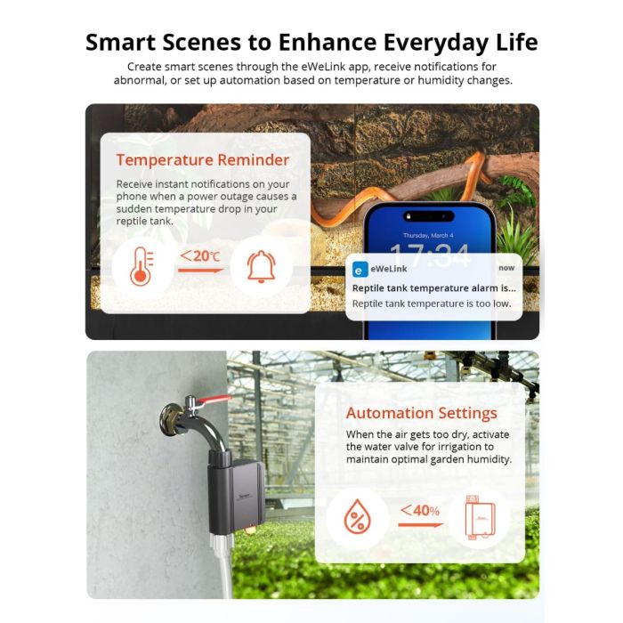 SONOFF ZigBee pametni senzor temperature in vlage SNZB-02WD-4
