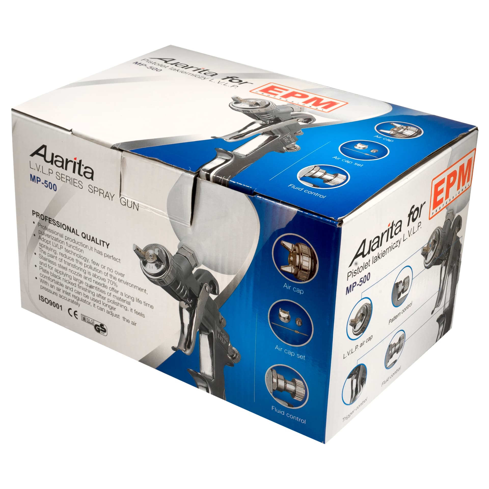 Pištolj za bojanje EPM Aurita MP-500 (L.V.L.P., mlaznica 1.4 mm, spremnik 600 ml)
