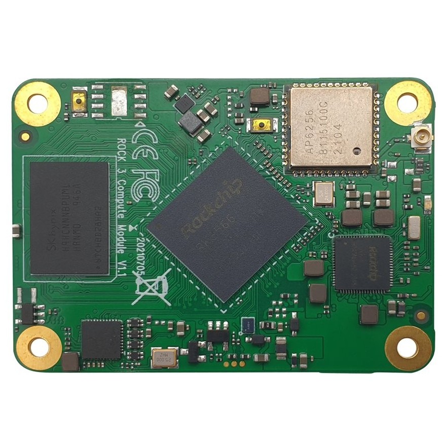 Računalni modul ALLNET Radxa CM3 Model A Rock3 RK3566 (1GB RAM, 8GB EMMC, Wi-Fi, Bluetooth)