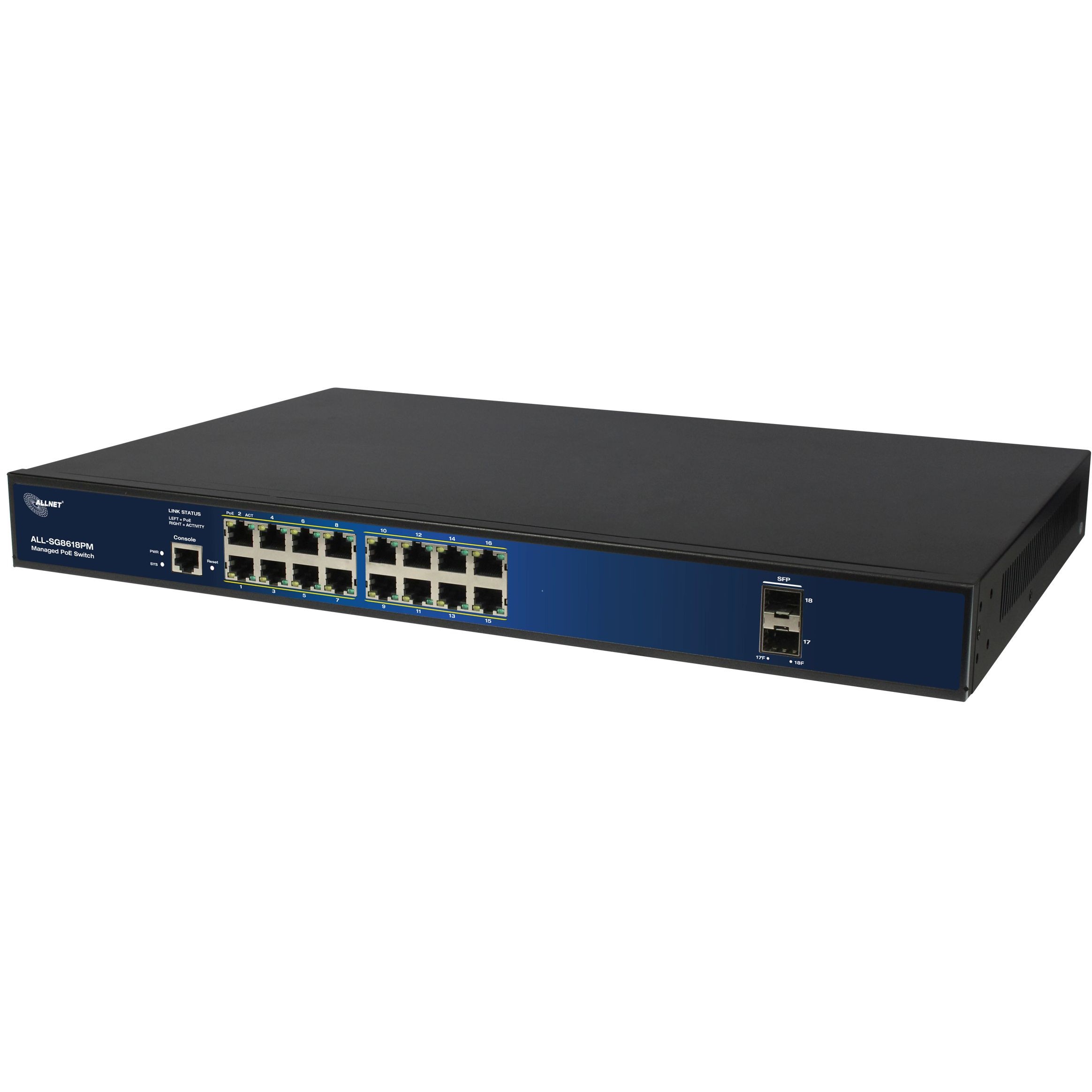 Mrežni switch ALLNET ALL-SG8618PM POE M 16+2P-0