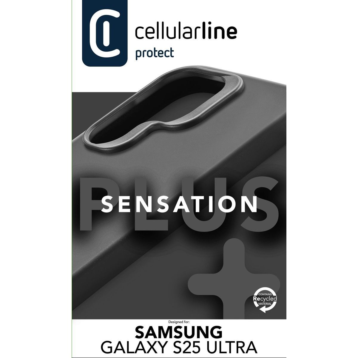 Maska CELLULARLINE za mobitel Samsung Galaxy S25 Ultra, sensation+, crna-2