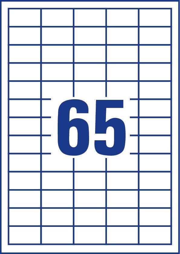 Avery 3666 self-adhesive label Rectangle Permanent White 6500 pc(s)-2