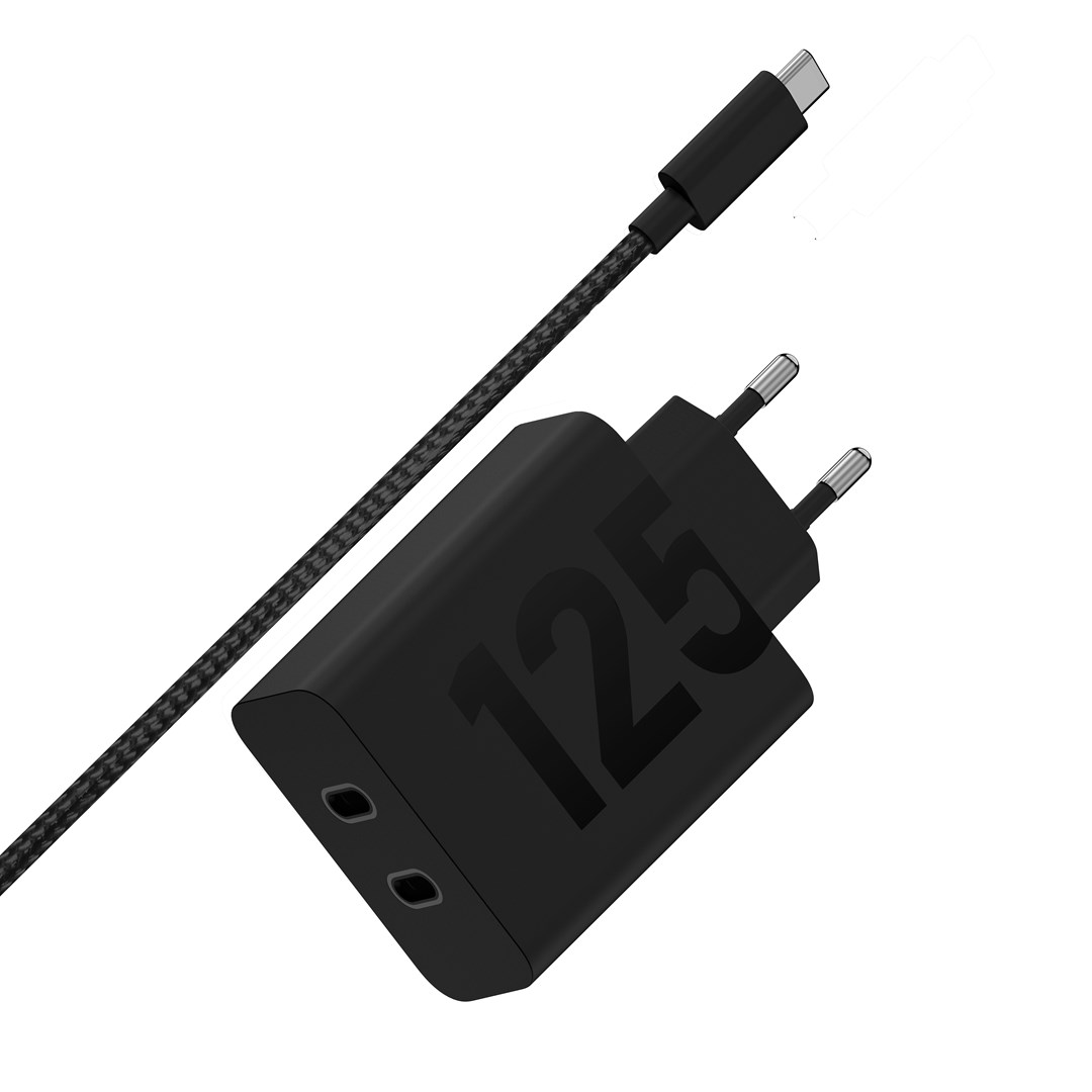 Motorola TurboPower 125W Duo Charger Universal Black AC Fast charging Indoor-1
