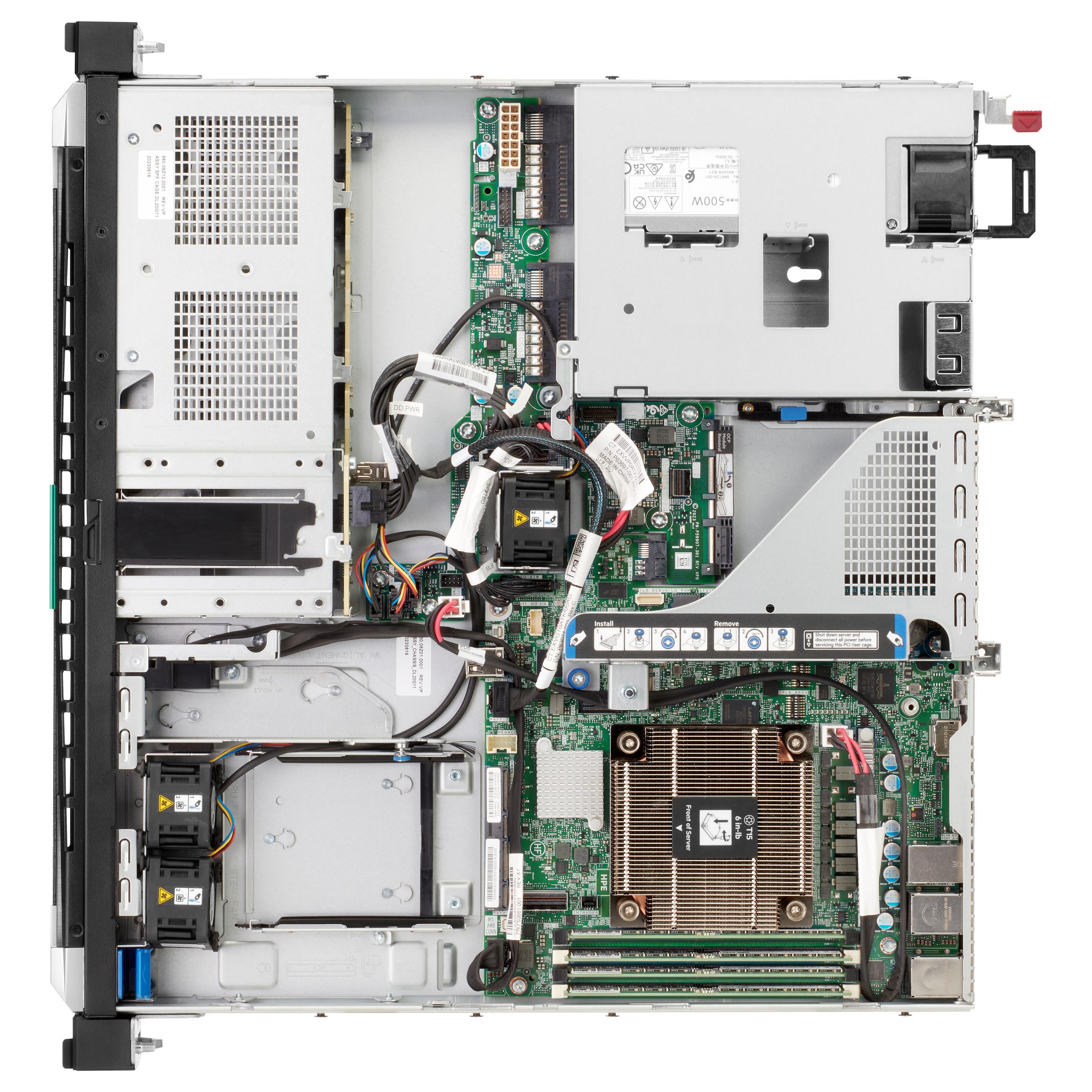Server HP HPE ProLiant DL20 Gen11 (procesor E-2436 2.9GHz 6c, 32GB RAM, 2x480GB SATA SSD, 800W RPS)-4