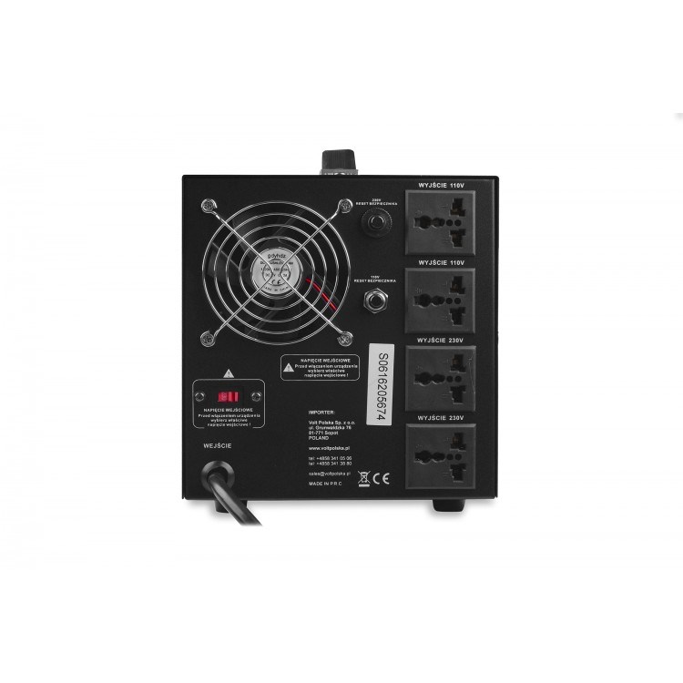 Pretvarač napona VOLT POLSKA VP 3000 (230V na 110V, 3000W)-2
