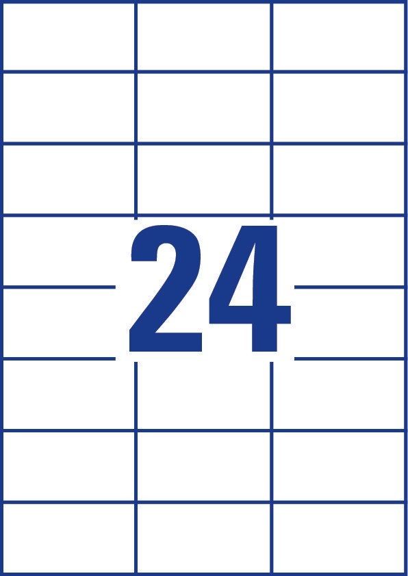 Avery 3474 self-adhesive label Rectangle Permanent White 2400 pc(s)-2