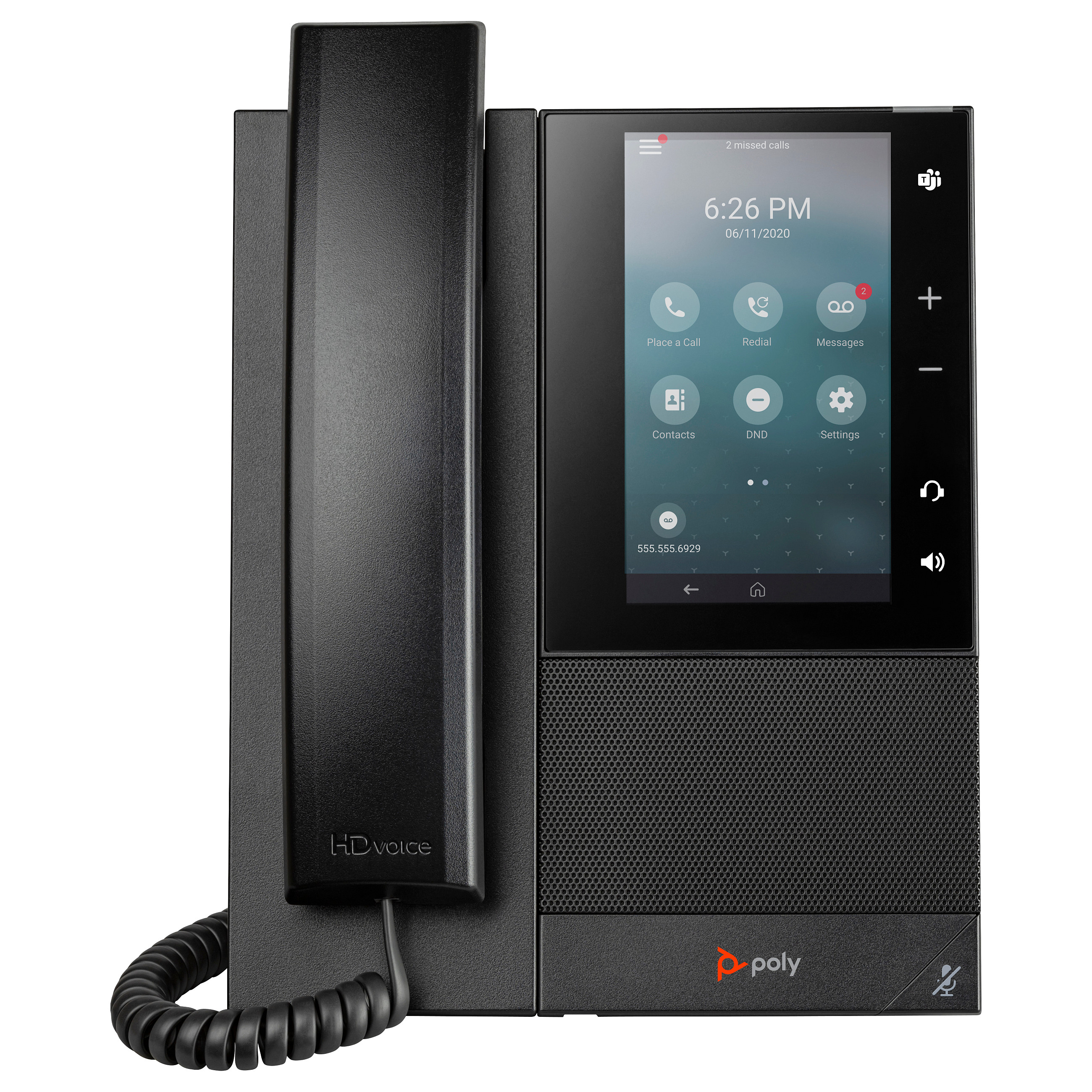 Poslovni telefon HP POLY CCX 505 (5" zaslon, Open SIP, HD Voice, PoE)-0