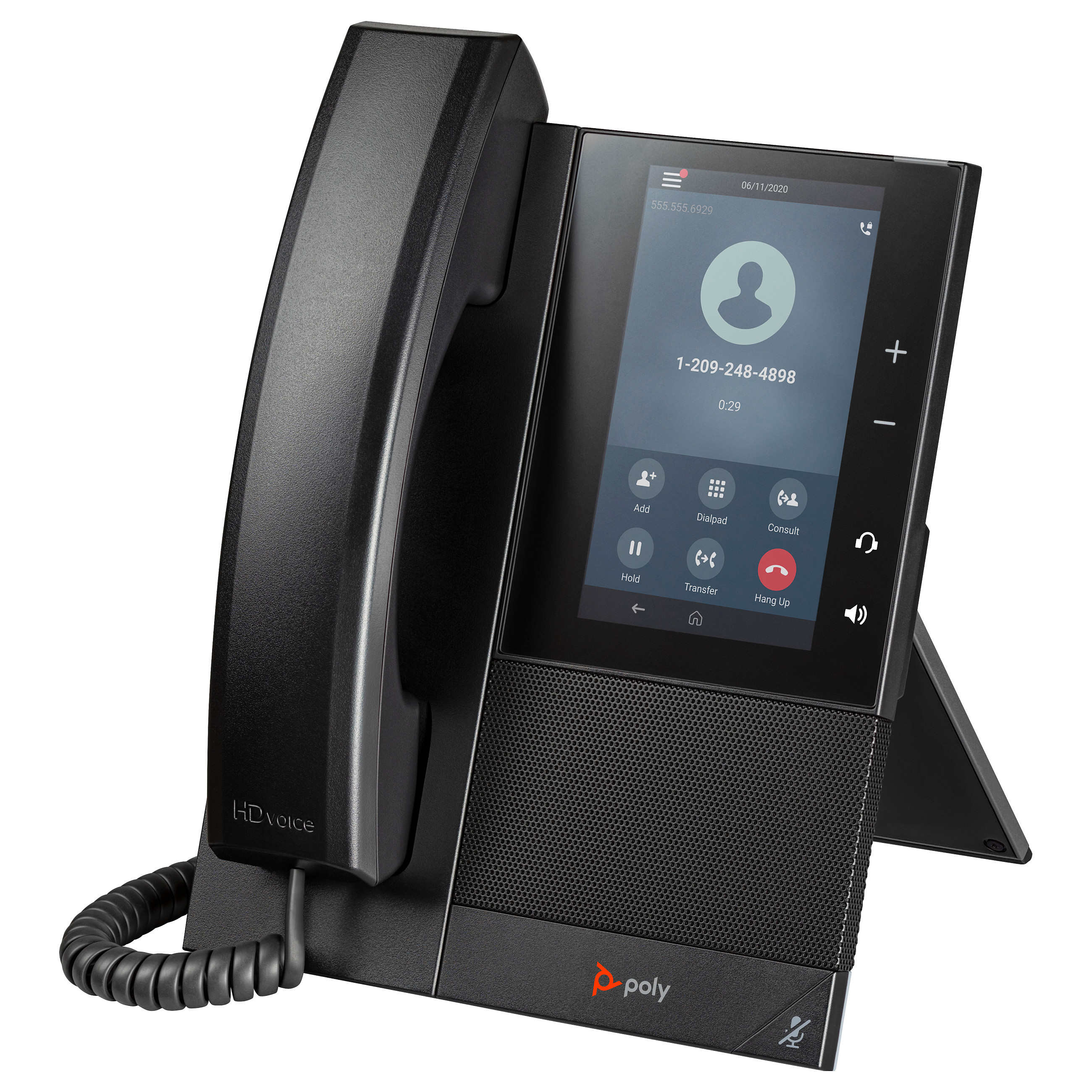 Poslovni telefon HP POLY CCX 505 (5" zaslon, Open SIP, HD Voice, PoE)-4