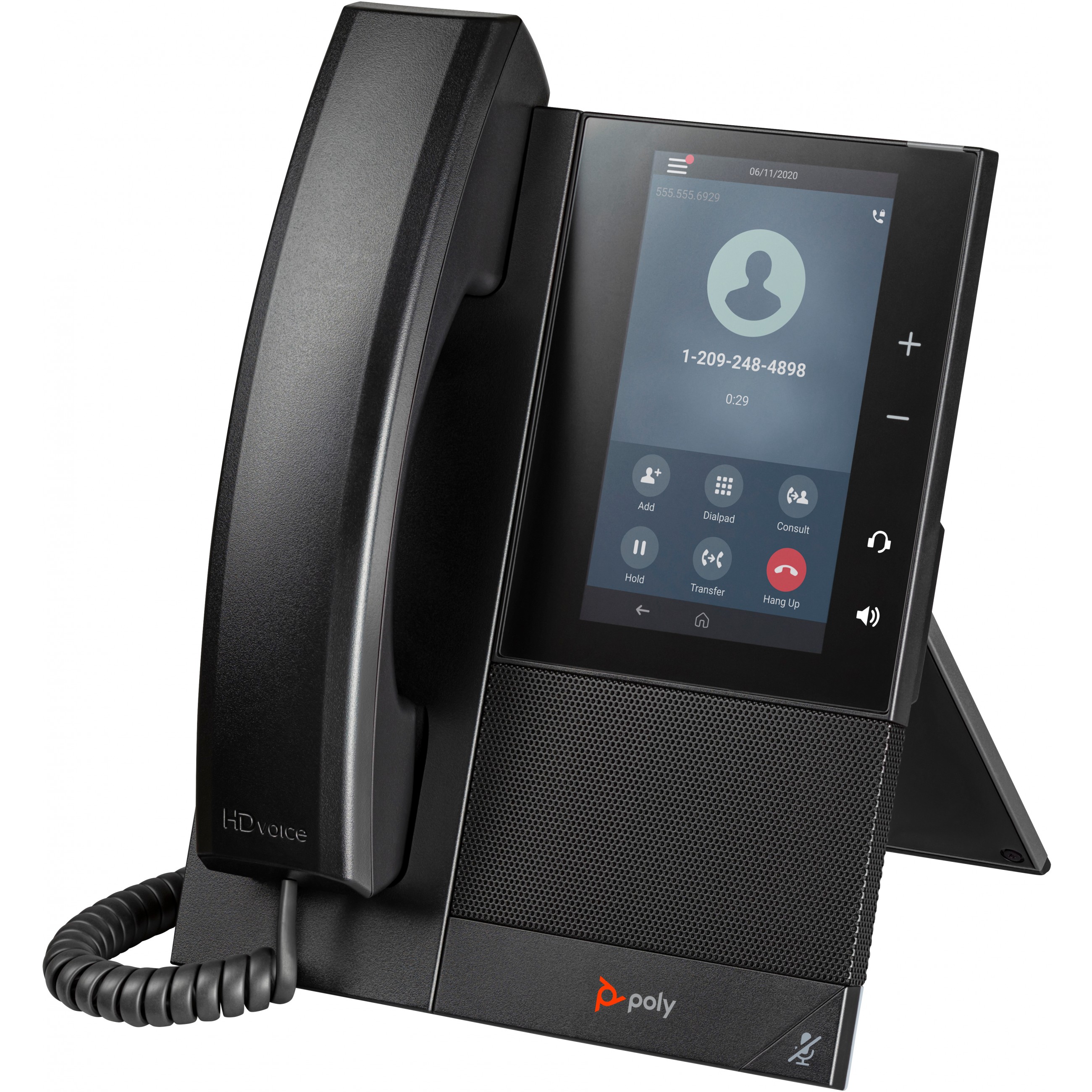 Poslovni telefon HP POLY CCX 505 (5" zaslon, Open SIP, HD Voice, PoE)-6