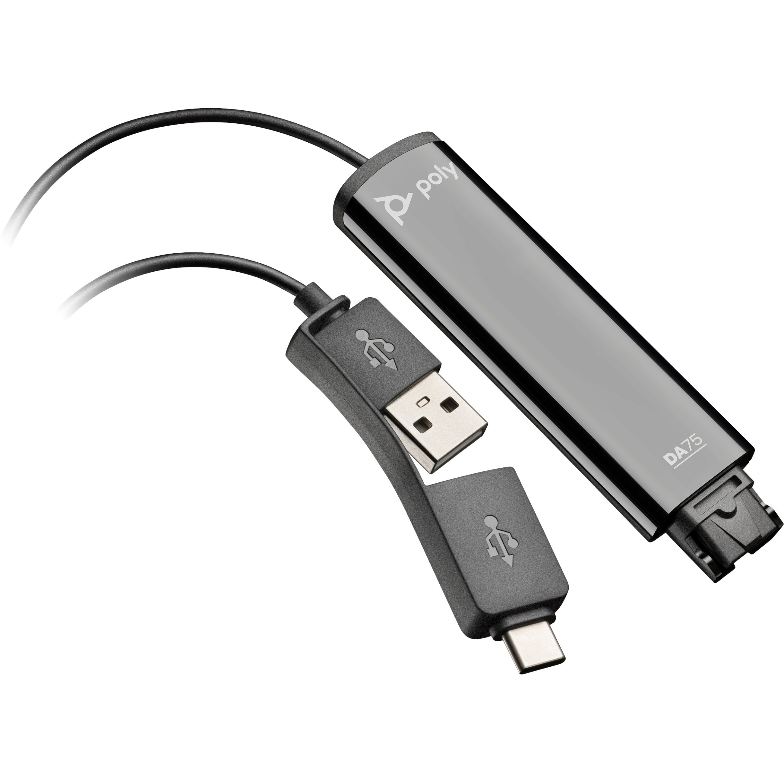 Adapter HP POLY DA75 USB to QD crna boja-0