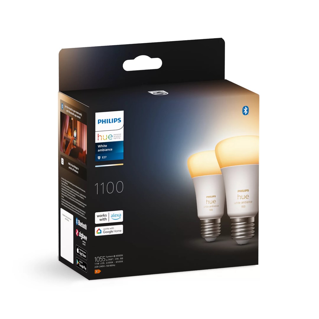 Philips Hue White ambience A60 – E27 smart bulb – 1100 (2-pack)-2