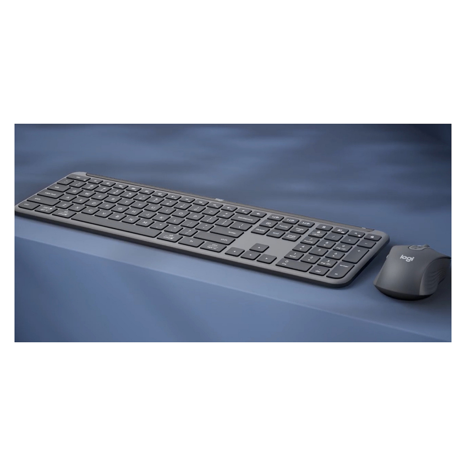 Tipkovnica LOGITECH 920-012503 s mišem uključena Office RF bežična + Bluetooth QWERTZ švicarska grafitna