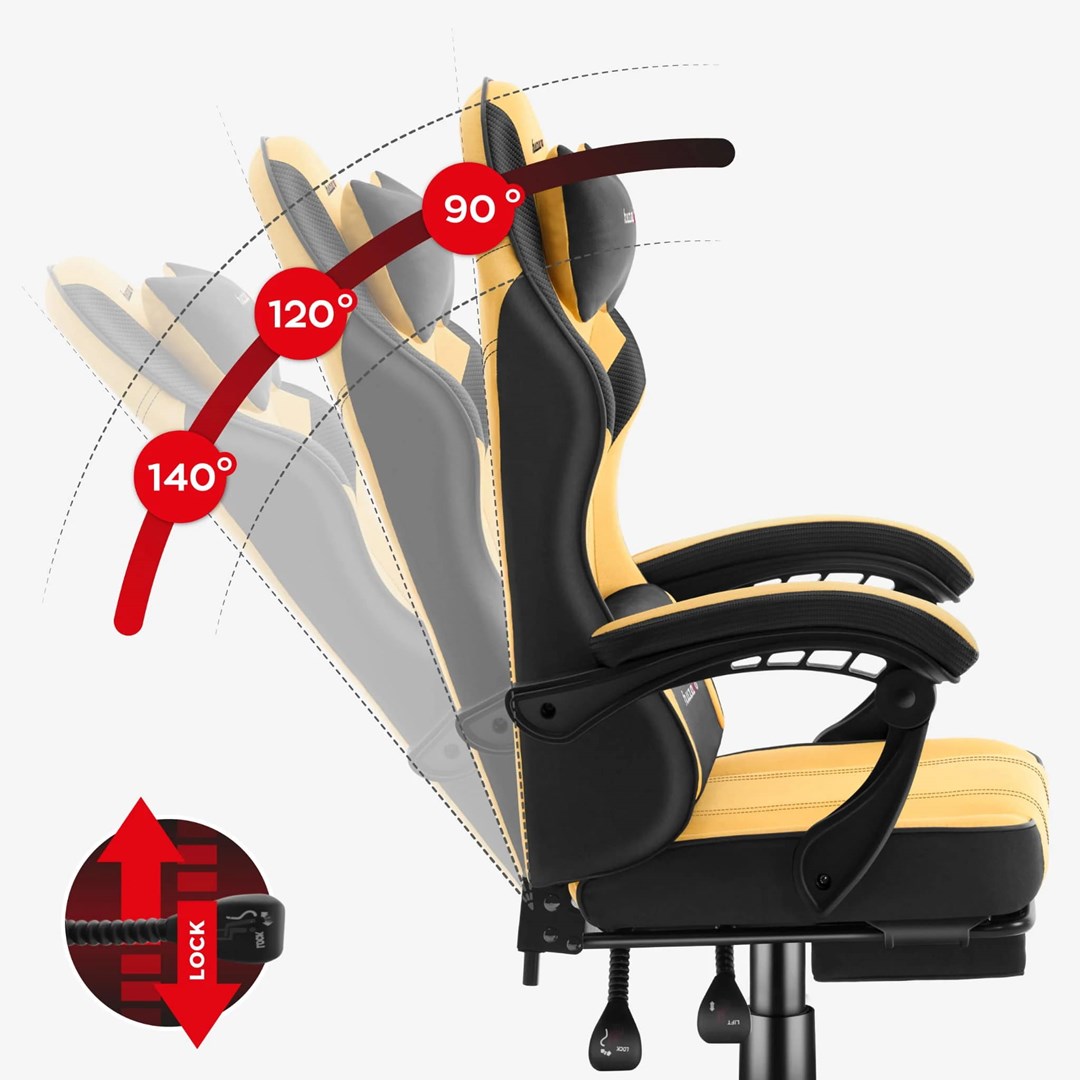 Gaming stolica HUZARO Force 3.7 žuta boja-7