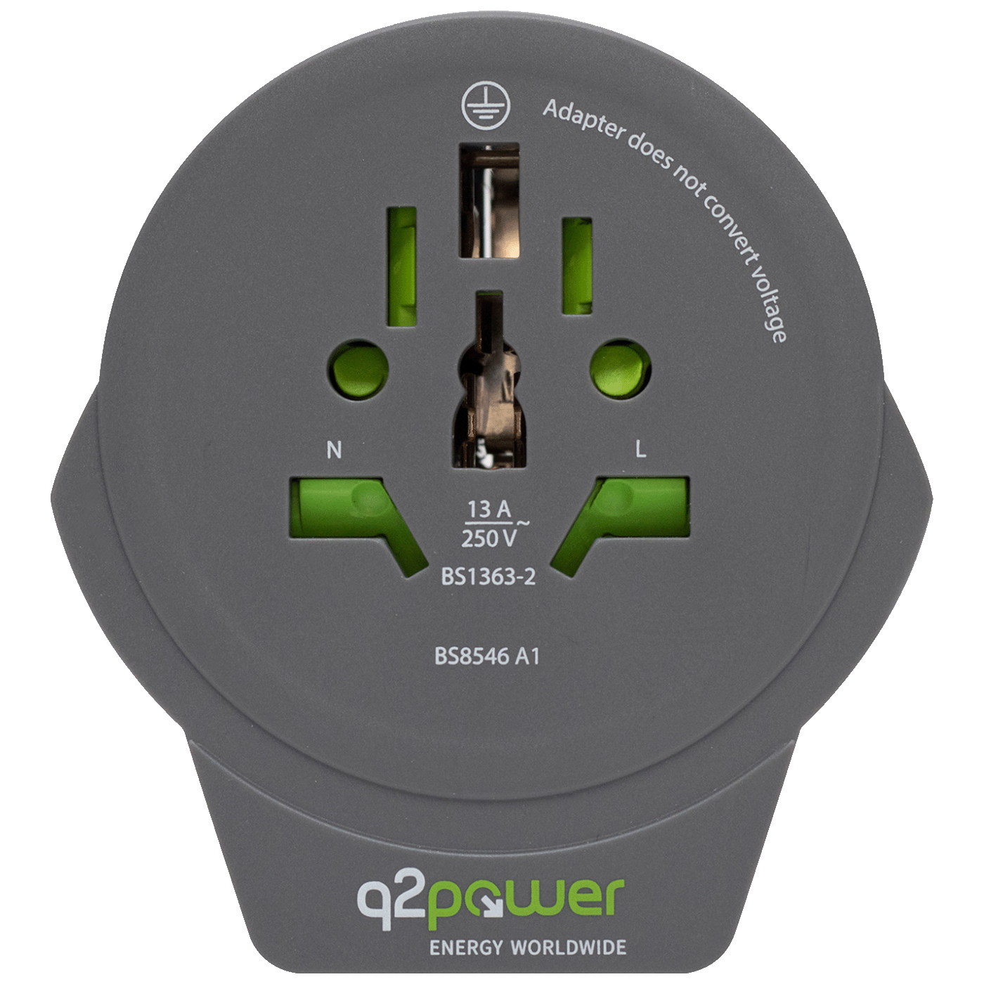 Adapter Q2POWER q2power 1.100110-TH putni univerzalni sa USB-om - KORIŠTENI jamstvo 6 mjeseci-1