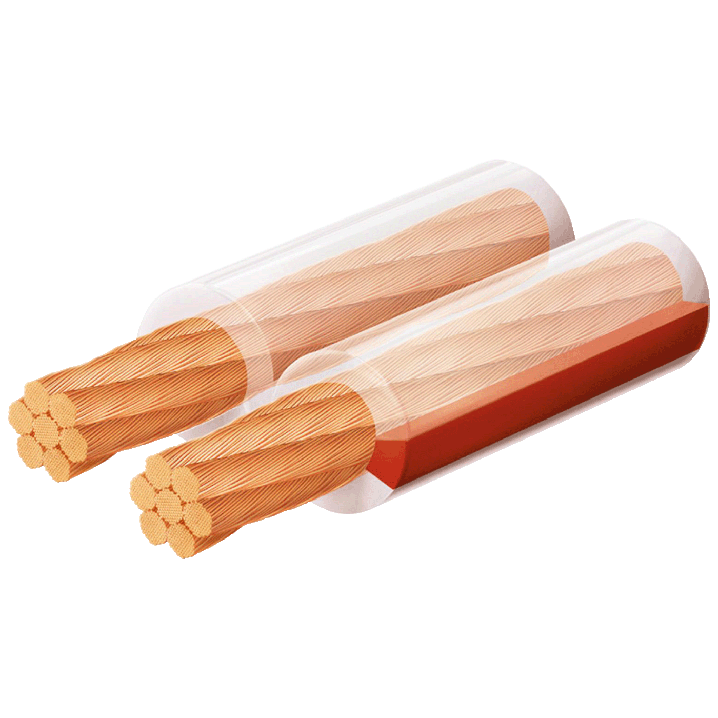 USE Kabel za zvučnike 2 x 6 mm, transparent, 25 met. - KLS 6T-0
