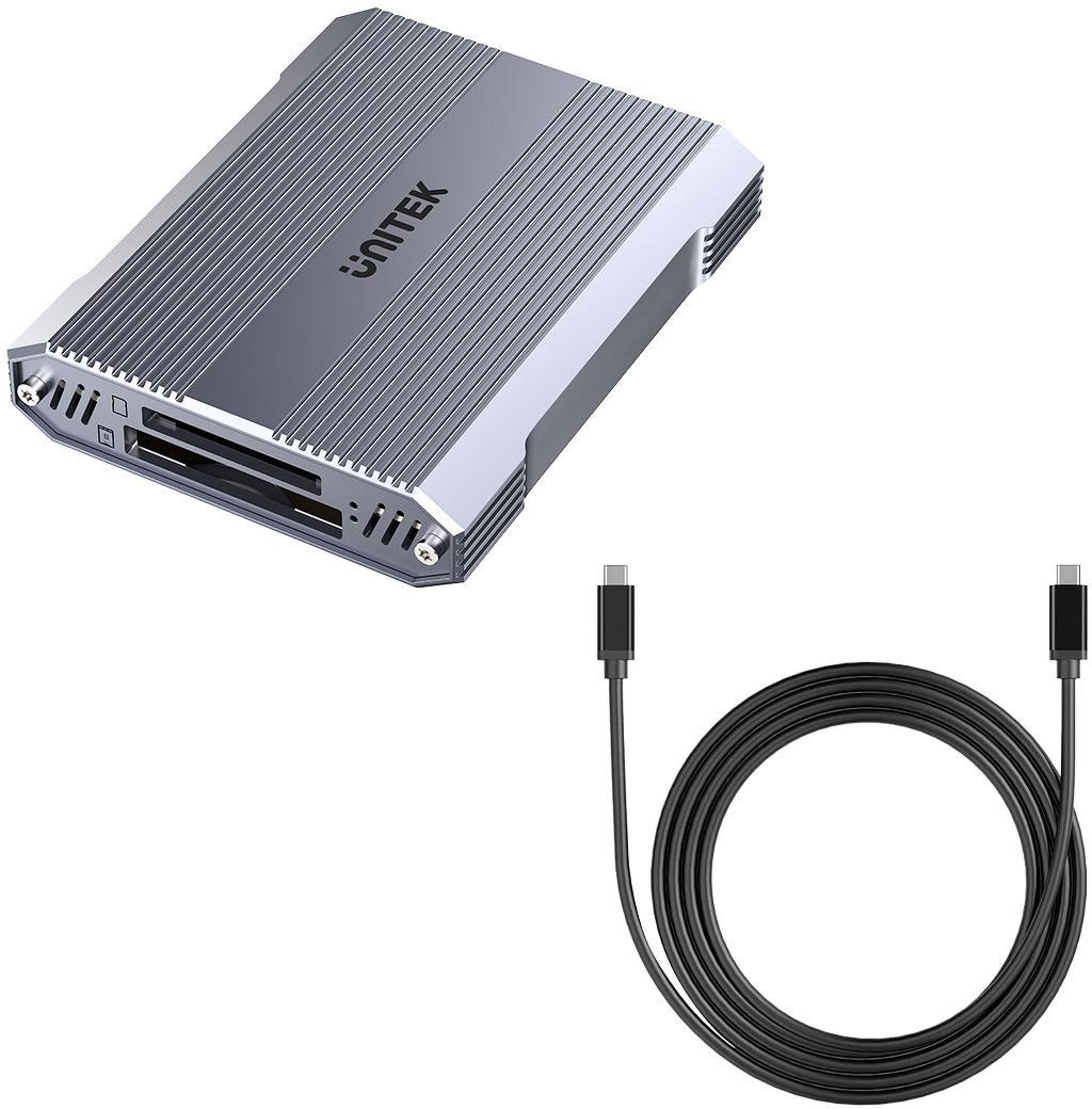 Čitač kartica UNITEK C1113A sa USB hubom (CFexpress B, SD, microSD)-0