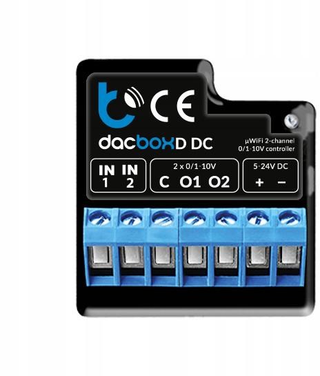 Zidni kontroler Blebox dacBoxD DC (0-10V, 12-24V DC, µWiFi)