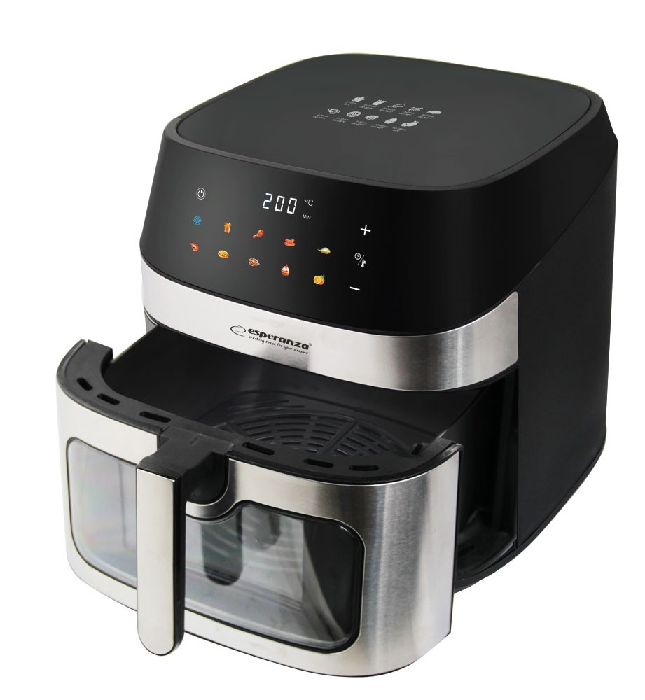 Non-fat fryer ESPERANZA EKA005 (8L, 1600W, inox)-0
