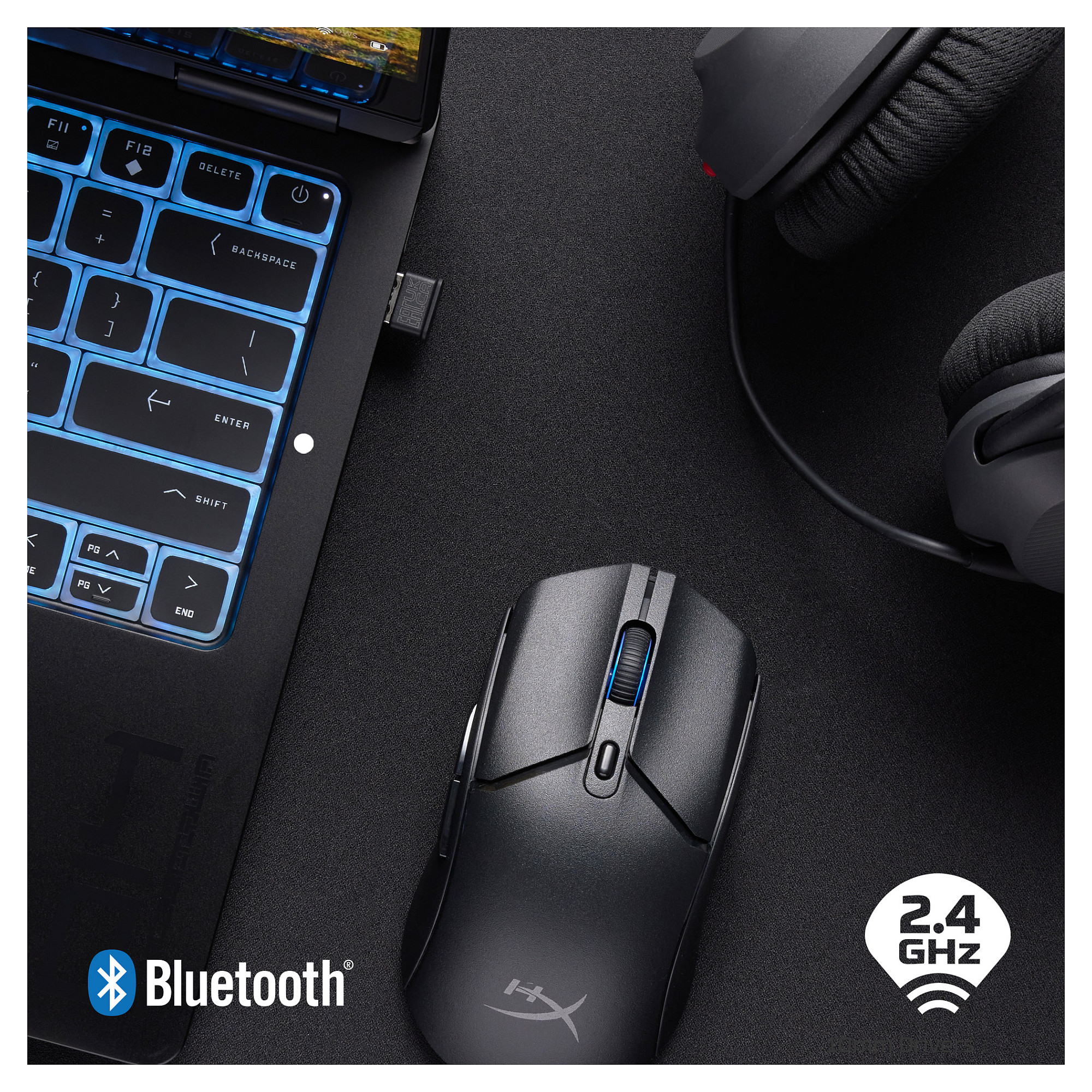 Gaming miš HYPERX Pulsefire Haste 2 Core Wireless (bežični, crni)-9